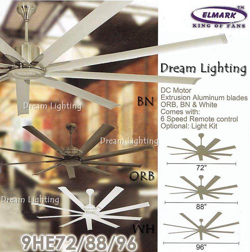 Elmark 9he88 88 Inch 9 Blade 6speed Remote Ceiling Fan Dc Motor Elmark 9he88 88 Inch 9 Blade 6speed Remote Ceiling Fan Dc Motor Lazada Malaysia
