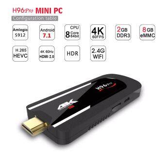 H96 PRO MINI PC Dongle 4K Amlogic S912 OCTA Core Android 7.1 H.265 Kodi 17.3 2G RAM 8G ROM bluetooth HDMI 2.0 HDR VP9 HLG H96 PRO