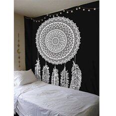 dream catcher black white indian mandala tapestry wall hanging cotton mat decor - Home Decor Malaysia dream catcher black white indian mandala tapestry wall hanging cotton mat decor - Home Decor Malaysia