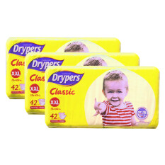 Drypers Classic Family Pack 15kg++ -XXL42 3 pack