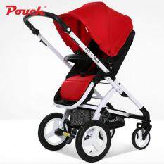Pouch Baby Stroller 2 In 1 Folding Pram High Landscape Folding Baby Stroller