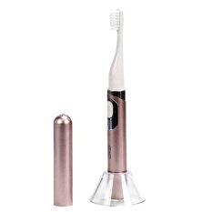 Small Sonic Electric Toothbrush Rechargable Waterproof with 2 ExtraReplacement Brush Heads