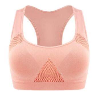 LALANG Women Absorb Sweat Sports Bra Fitness Tops Pink