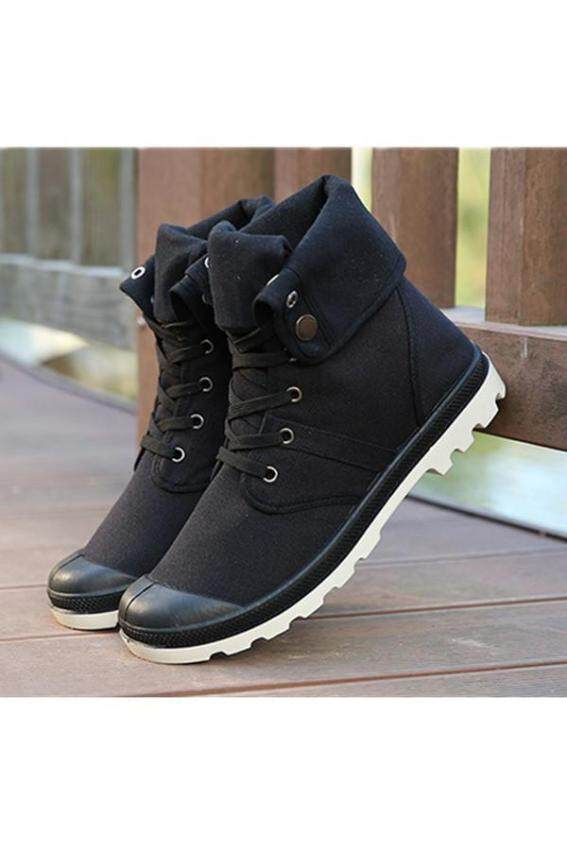high cut shoes for lzd laces high cut sneakers with velcro black lazada high cut shoes for lzd laces high cut sneakers with velcro black lazada