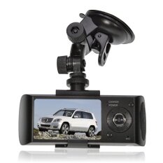 Car Camcorder DVR Video Recorder 2.7 inch TFT LCD Screen X3000 DualLens Dash Camera Car DVR GPS CAM Camera Video Recorder Built-inGravity G-sensor Microphone/Speaker
