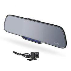 Z-EDGE Z2 Plus Dual Lens Dash Cam Super HD 1296P Front 720P Rear 5 Inch IPS Rearview Mirror Recorder Front Rear Dash Cam