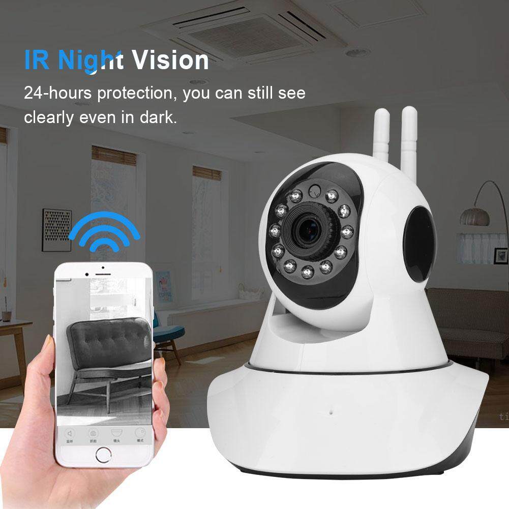 960P HD IR Night Vision 360° Panoramic WiFi Wireless IP Camera Mini Home Security Monitor US Plus – intl