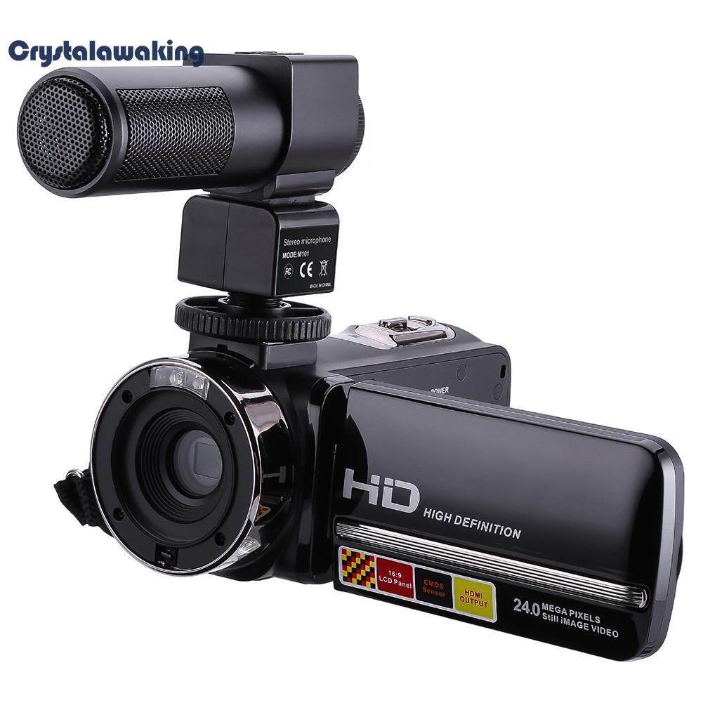 3in LCD Touch Screen Camcorder Remote Control Infrared Night Vision Camera(Black)-EU – intl