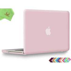 UESWILL Smooth Soft-Touch Matte Hard Shell Case Cover for MacBook Pro 13″ with CD-ROM (Non-Retina) (Model A1278) + Microfibre Cleaning Cloth, Rose Quartz – intl