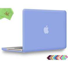 UESWILL Smooth Soft-Touch Matte Hard Shell Case Cover for MacBook Pro 13 with CD-ROM + Microfibre Cleaning Cloth, Serenity Blue – intl