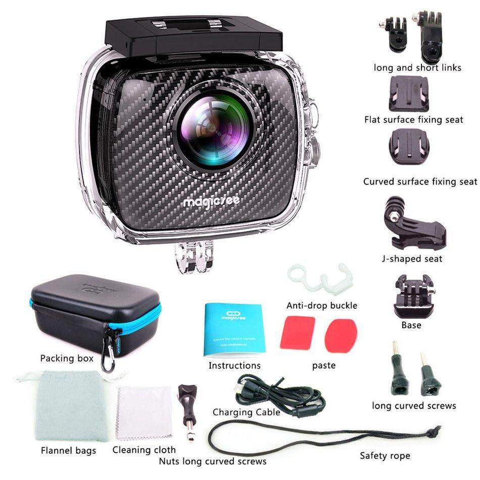 RUN2 Magicsee P3 360 Panoramic Camera Dual Lens Waterproof Case Pro 16MP VR Camera