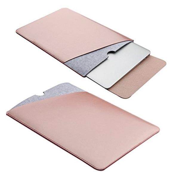 ELEOPTION Ultra Leather Macbook Sleeve Mircrofiber Laptop Notebook Carry Bag Case With a Flip Pad - intl