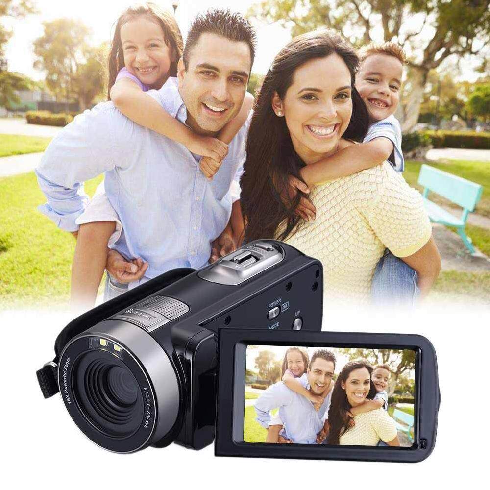 Haron 3.0 Inch HD 1080P 24 MP 16X CMOS sensor Digital Camera Camcorders US Plug – intl