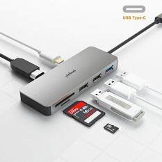 yinboti USB C Hub Dock with HDMI Type C Adapter to HDMI USB3.0 SD and MicroSD Card Reader Docking Station for Macbook (Pro Air) Chromebook Thinkpad X1 Carbon Samsung S8 S9 Galaxy Note8 Dell HP etc – intl