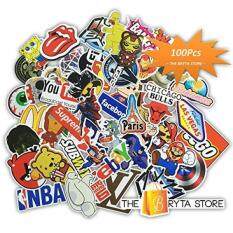 100 PREMIUM Stickers Decals Vinyls Pack of The Best Selling Cool Sticker Perfect To Graffiti Your Laptop, Macbook, Skateboard, Luggage, Car, Bumper, Bike, Hard Hat The Bryta Store – intl