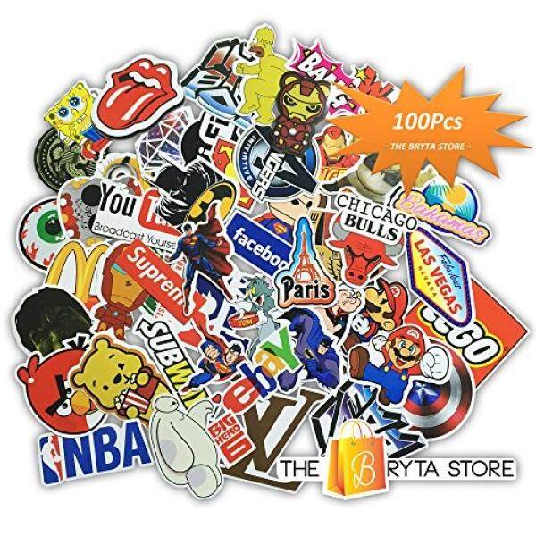 100 PREMIUM Stickers Decals Vinyls Pack of The Best Selling Cool Sticker Perfect To Graffiti Your Laptop, Macbook, Skateboard, Luggage,...