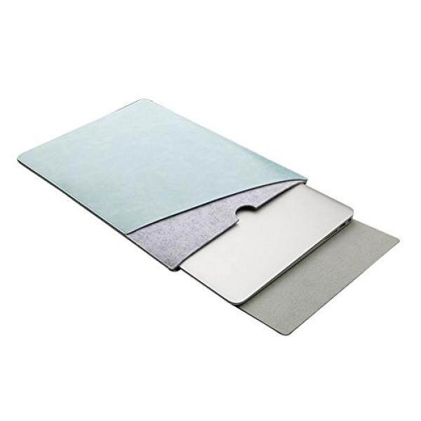 ELEOPTION Ultra Leather Macbook Sleeve Mircrofiber Laptop Notebook Carry Bag Case With a Flip Pad - intl