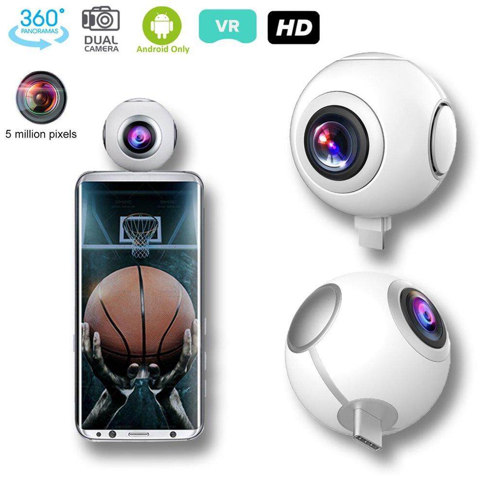 USTORE T-750 720Â° Panoramic Camera HD Mini Dual Wide Lens Video Camera for Android