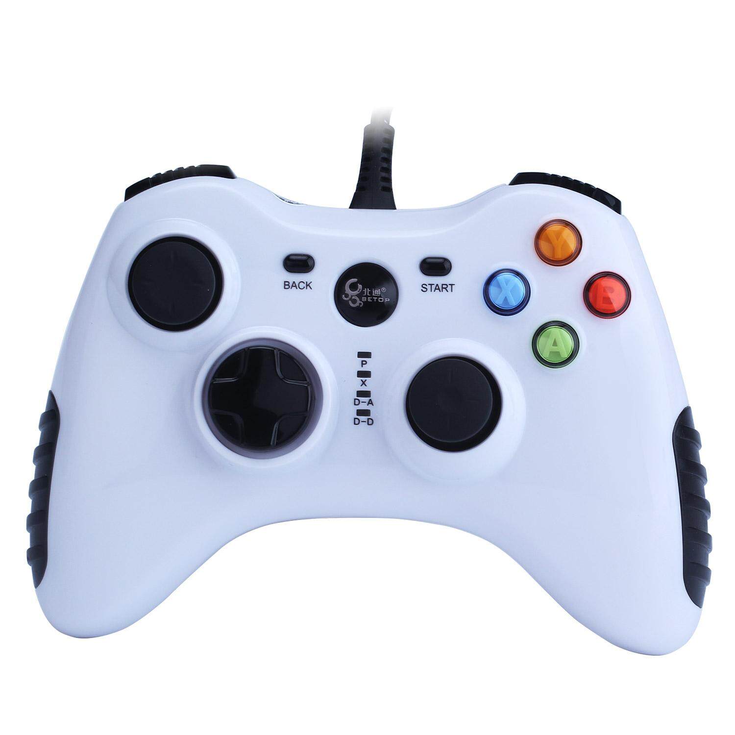 robxug Wired Game Controller for PC(Windows XP/7/8/10) Android Devices (White)