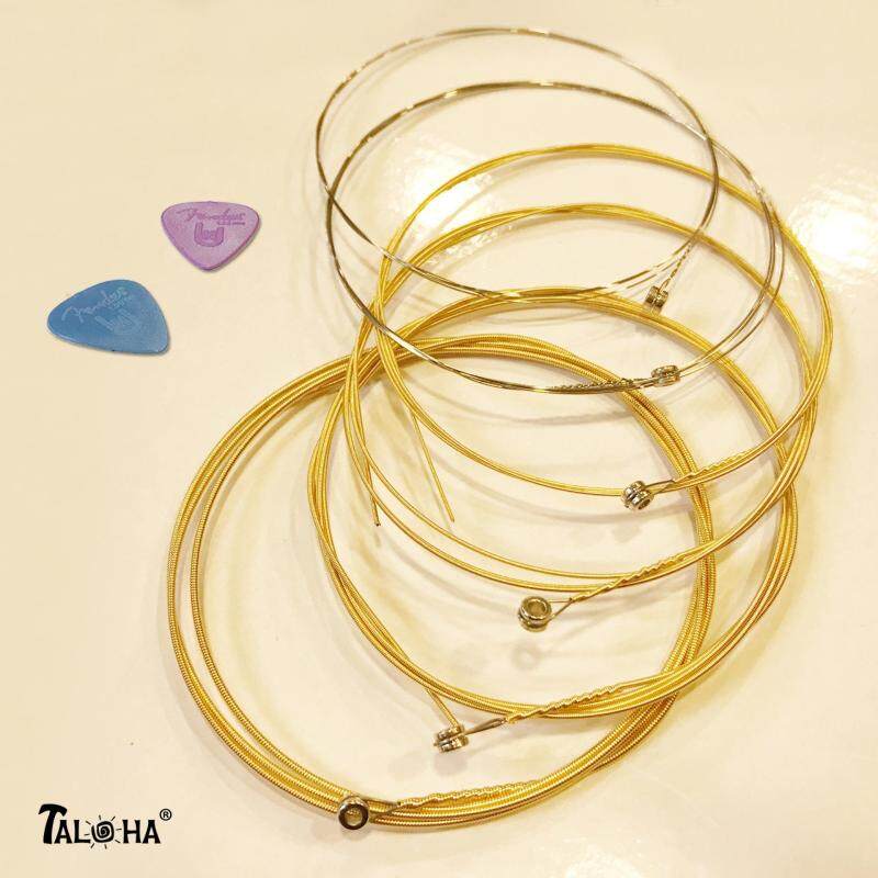 [100% Brand New & Ready Stock] High Quality Coated Copper Alloy Acoustic Guitar Strings + Free 2 Picks Malaysia