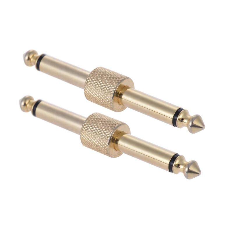 2 Pack 1/4 Inch 6.35mm Guitar Effect Pedal Coupler Connector Straight Type Guitar Pedal Board Accessory Malaysia