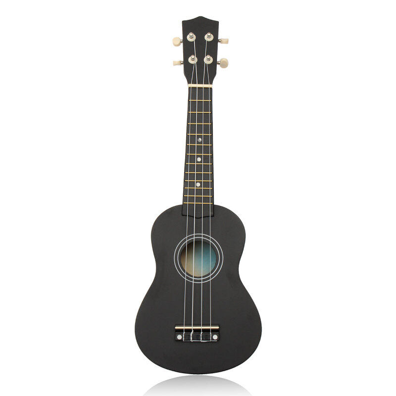 21 inch 12 Fret Black Acoustic Maple wood Ukulele Musical Instrument 54x17x5.5cm Ukulele Four-string Small Guitar Malaysia