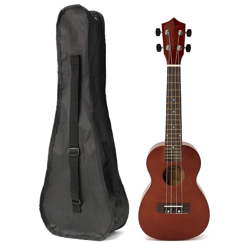 23 Basswood Stringed Instrument Ukulele 4 Strings Acoustic Electric Bass Guitarra Guitar with Bag Case For Kids Beginner Coffee Malaysia