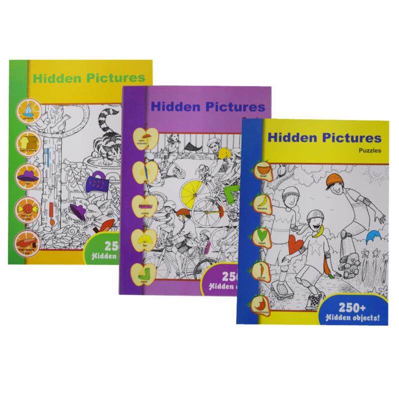 3pcs Hidden Picture Puzzles Book Set Malaysia