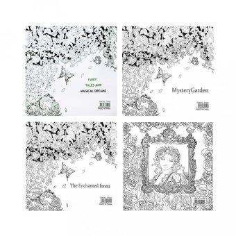 4 UNITS 2016 New Secret Garden An Inky Treasure Hunt And Coloring Book For Children Adult