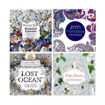 4 UNITS 2016 New Secret Garden An Inky Treasure Hunt And ColoringBook For Children Adult Relieve