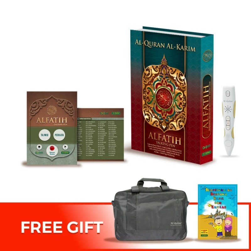 Al-Quran Digital Al-Qolam Mushaf Alfatih Basic Pack (Gold/White Pen) Malaysia