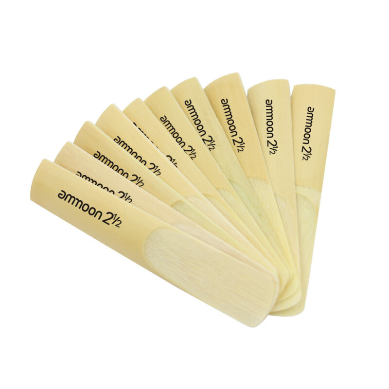 ammoon 10pcs 2.5 2-1/2 Bamboo Reeds Set for Eb Alto Saxophone Sax Accessory Part Outdoorfree Malaysia