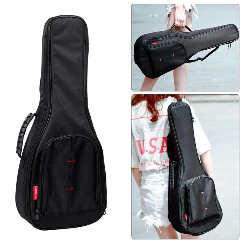ammoon 23 Concert Ukelele Ukulele Uke Bag Backpack Case 10mm Cotton Padding with Adjustable Shoulder Strap Carry Handle Black Malaysia