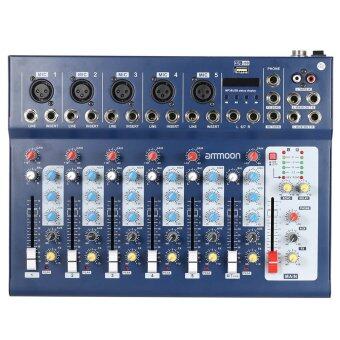 Ammoon F7-USB 7-Channel Digtal Mic Line Audio Sound Mixer Mixing Console With USB Input 48V Phantom Power 3 Bands Equalizer For Recording DJ Stage Karaoke Music Appreciation Outdoorfree Mei 2018 - 2 ammoon F7-USB 7-Channel Digtal Mic Line Audio Sound Mixer Mixing Console with USB Input 48V Phantom Power 3 Bands Equalizer for Recording DJ Stage Karaoke Music Appreciation Outdoorfree - 2