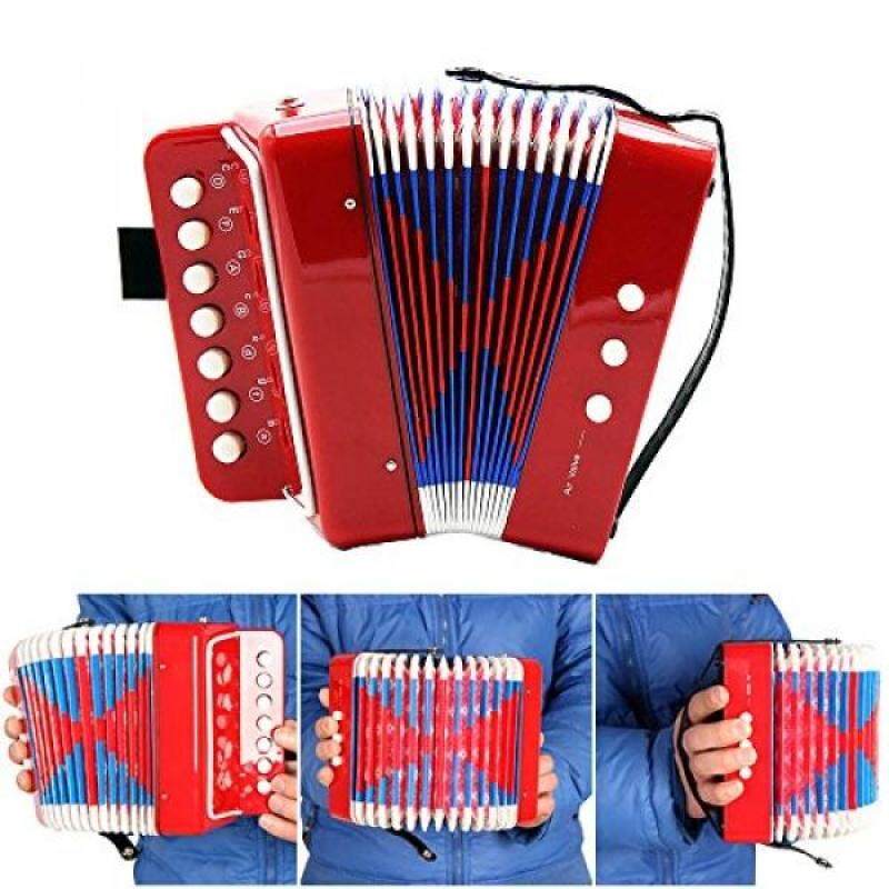 Andoer Kids Children 7-Key 2 Bass Mini Small Accordion Educational Musical Instrument Rhythm Band Toy Malaysia