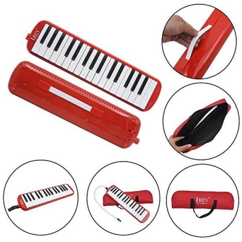 Baisidai 32 Key Piano Style Melodica With Box Organ Accordion Mouth Piece Blow Key Board (Red) Malaysia
