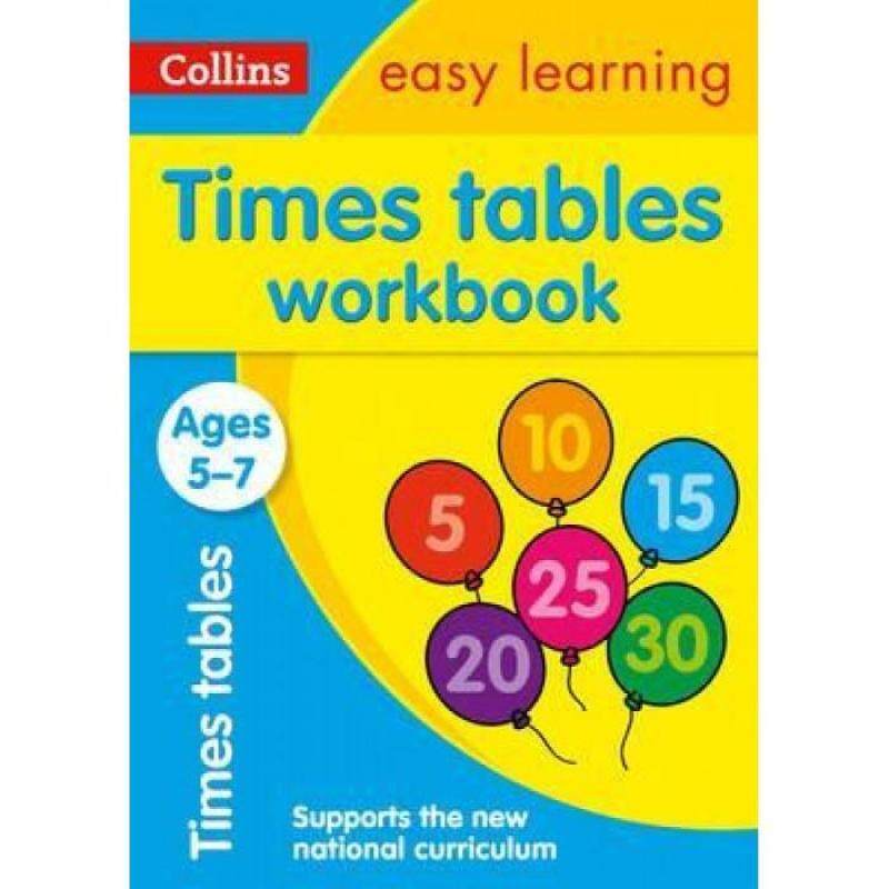 Collins: Easy Learning - Times Tables Workbook (Ages 5-7) 9780008134396 Malaysia