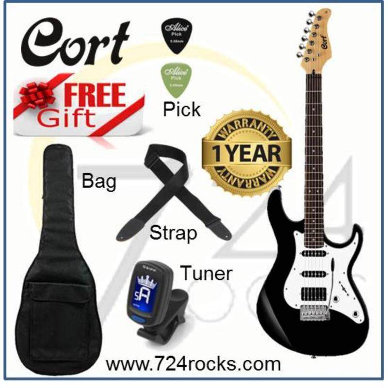 Cort G220 Electric Guitar (Black) Free Bag, Strap, Tuner & Picks Malaysia