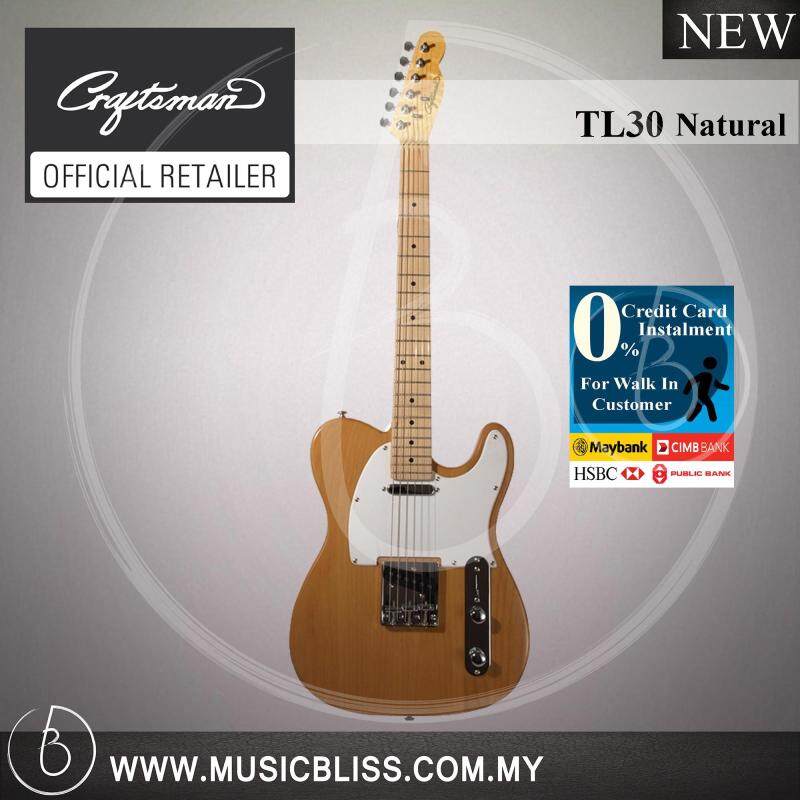 Craftsman TL30 Electric Guitar Natural with 0% Instalment (TL-30) Malaysia