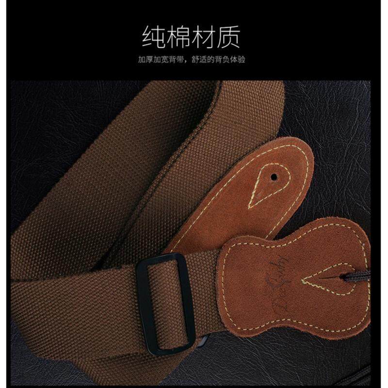 DeeWhy Adjustable Music Strap with Leather Ends Belt for ACOUSTIC OR ELECTRIC GUITAR Black Malaysia