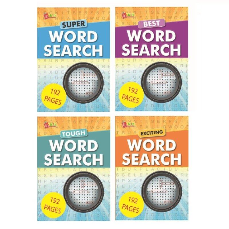 Edukid Publication Word Search 192 pgs Set 1 (4 Books) Malaysia