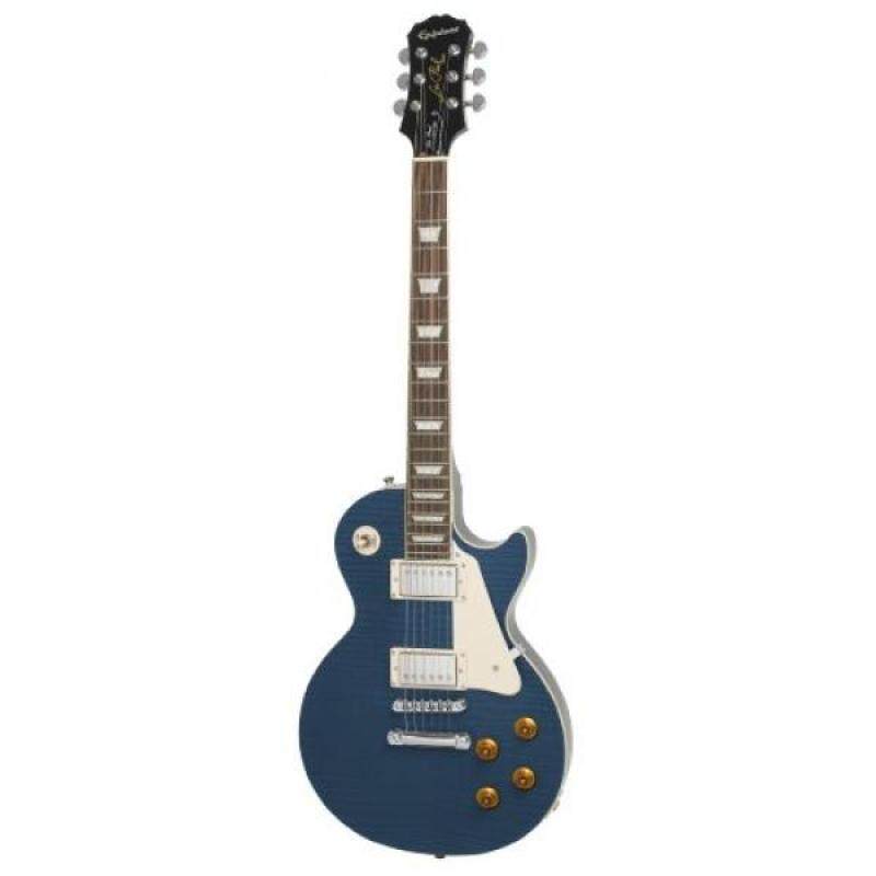 Epiphone Les Paul STANDARD PLUS-TOP PRO Electric Guitar with Coil-Tapping, Translucent Blue Malaysia