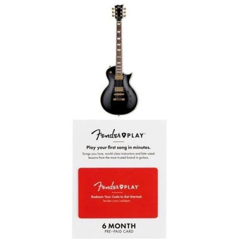 ESP LTD EC-256 Electric Guitar, Black with onths of Fender Play Malaysia