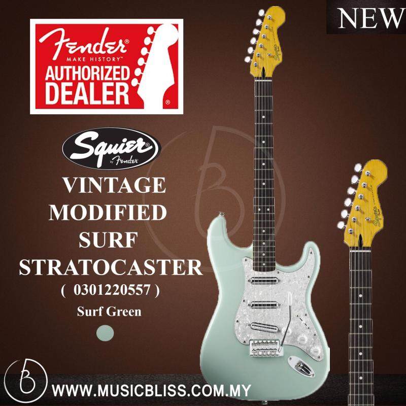 Fender Squier Vintage Modified Surf Stratocaster Electric Guitar
(Surf Green) Malaysia