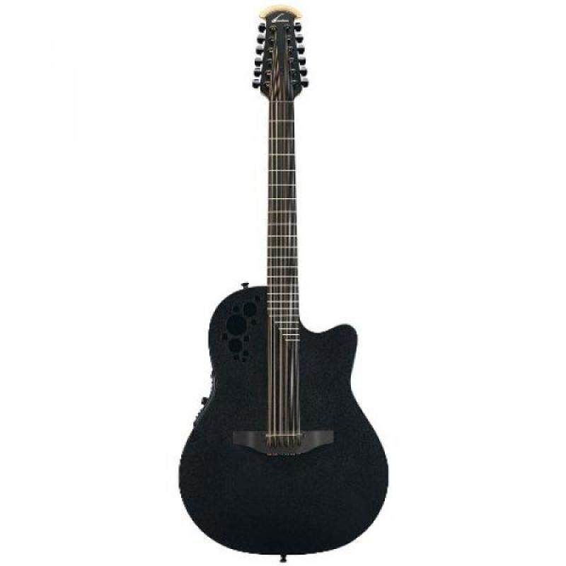 From USA Ovation Elite T 2058TX 12-string Acoustic-electric Guitar, Black Malaysia