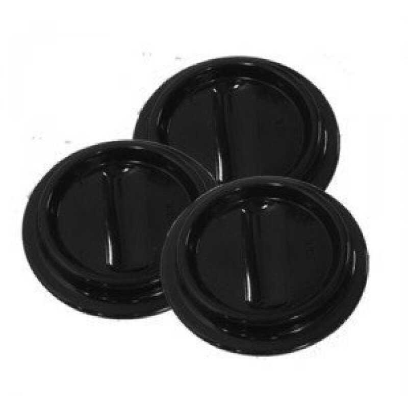 Lucite Piano Caster Cups, Black, Set of 3 for Grand Pianos - Virtually Indestructible Malaysia