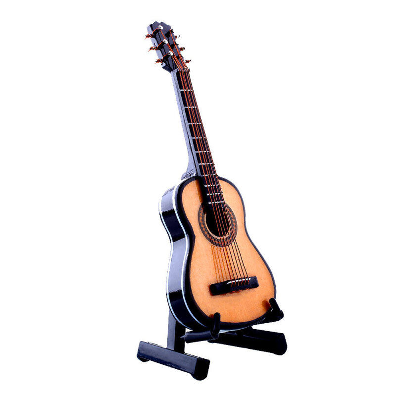 Media, Music Books Acoustic Guitars 1:12 Mini Acoustic Guitar
Wooden Miniature Musical Dollhouse With Case New Malaysia