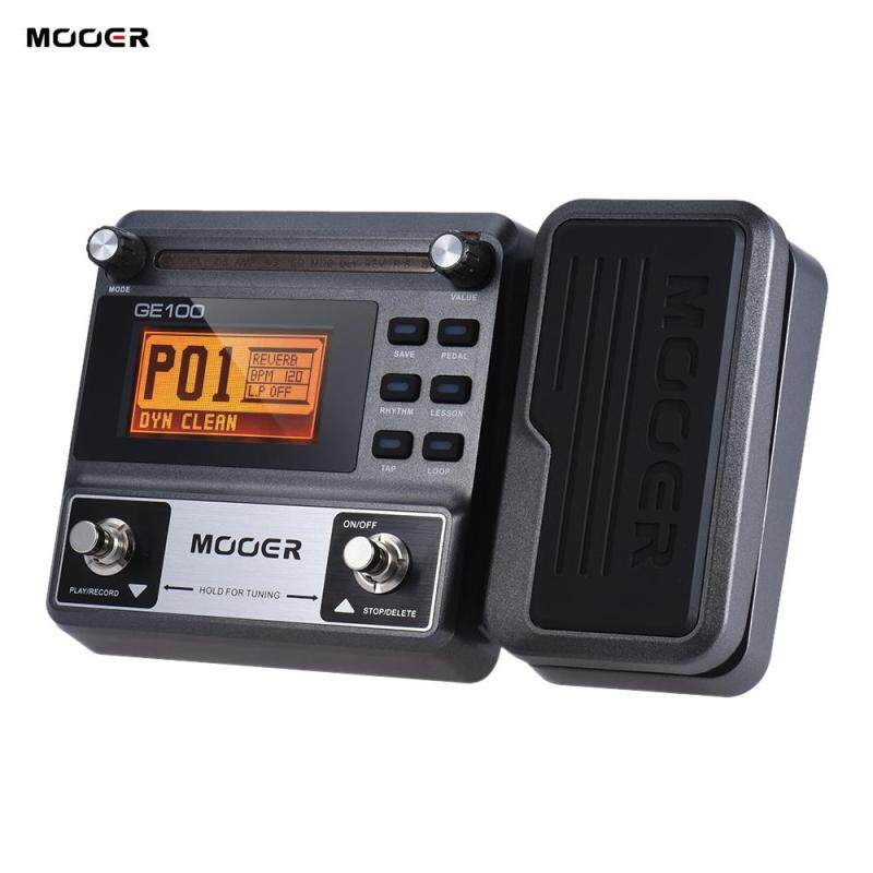 MOOER GE100 Guitar Multi-effects Processor Effect Pedal with Loop Recording(180 Seconds) Tuning Tap Tempo Rhythm Setting Scale & Chord Lesson Functions Malaysia