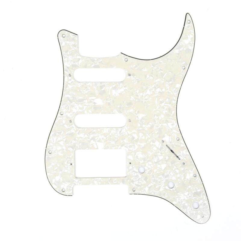 Musiclily HSS 11 Holes Strat Electric Guitar Pickguard for Fender
US/Mexico Made Standard Stratocaster Modern Style Guitar Parts,4Ply
Parchment Pearl Malaysia