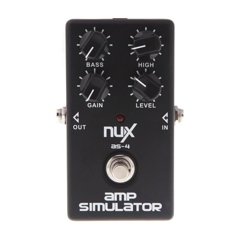 NUX AS-4 Amplifier Simulator Guitar Electric Effect Pedal True Bypass Black Malaysia